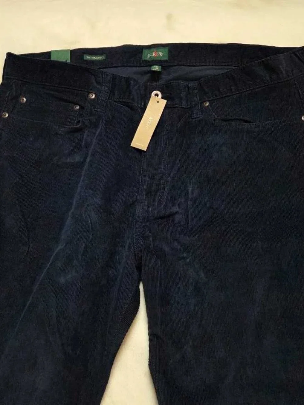New 38x32 J.Crew 770 straight-fit five-pocket pant in stretch corduroy Navy cord